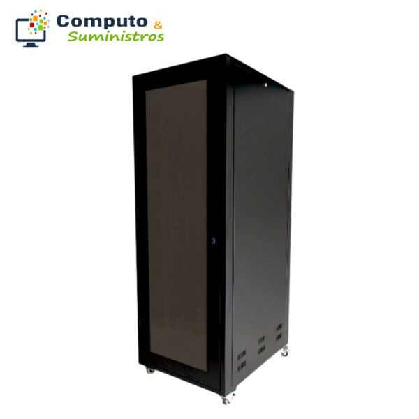 Gabinete de piso 42RU 2.10x80x120 cm Puerta Vidrio - Imagen 2