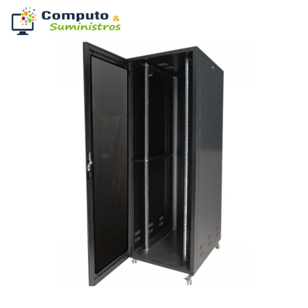 Gabinete Rack de Piso 24 RU 1.20 x 60 x 80 cm Puerta Frontal Microperforada - Imagen 3