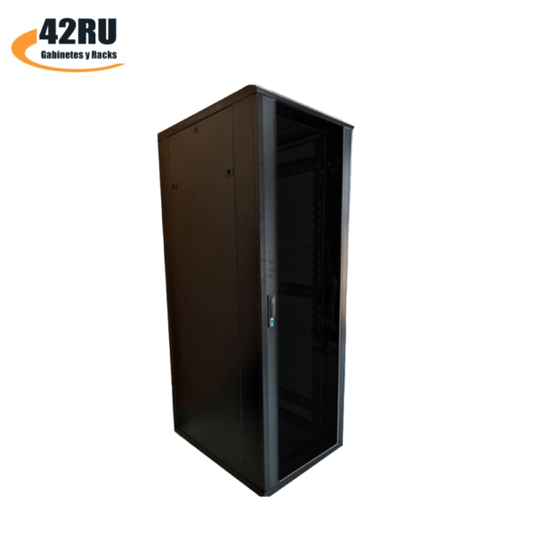 Gabinete de 42RU 206x60x100cm para Servidores Puerta Vidrio ALKO para equipos de telecomunicaciones, centros de datos y video vigilancia