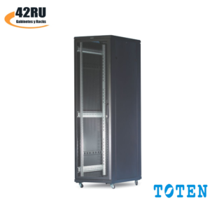 Gabinete de piso Toten G4.6837.9101 37 RU 180x60x80 cm Puerta Vidrio y Posterior Microperforada 1 Hoja